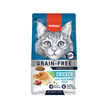 WANPY Grain Free Complete Food For Adult Cat Chicken Recipe