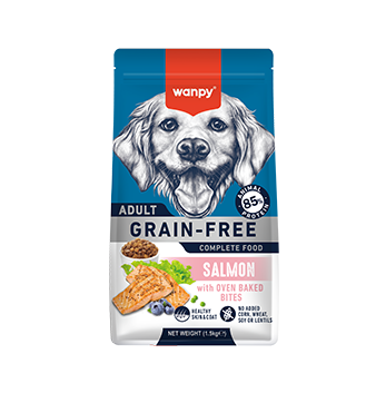 WANPY Grain Free Complete Food For Adult Dog Salmon Recipe
