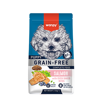 WANPY Grain Free Complete Food For Puppy Salmon Recipe