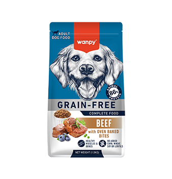 WANPY Grain Free Complete Food For Adult Dog  Beef Recipe