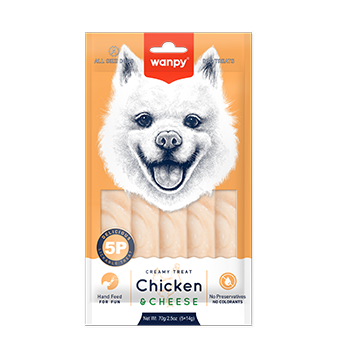WANPY Creamy Treat - Chicken & Cheese For Dog