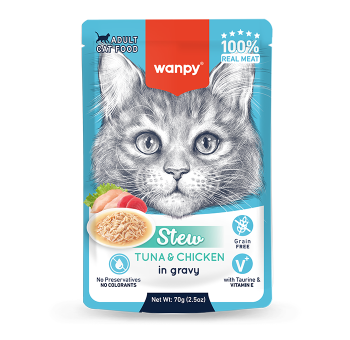 WANPY Stew Tuna & Chicken For Cat