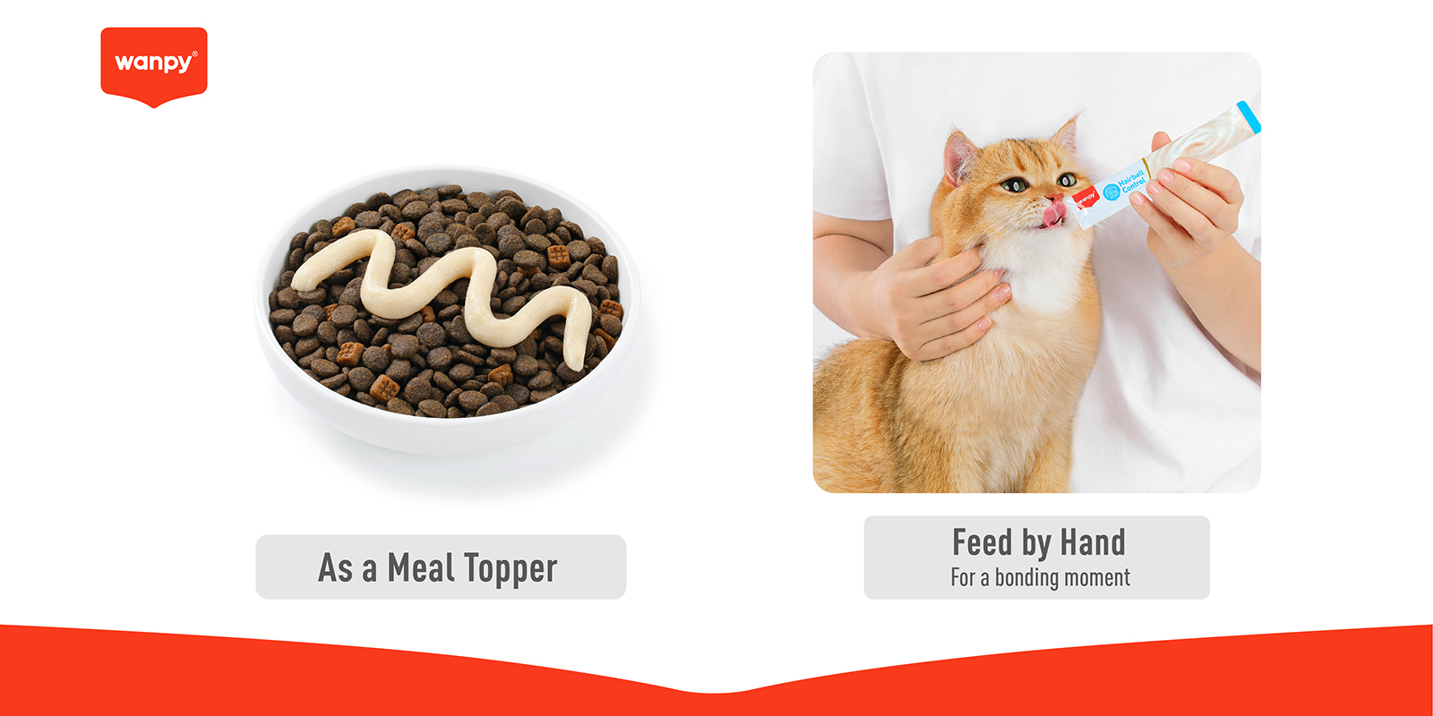 Hairball Control Codfish & Chicken Creamy Treats for Cats | Wanpy