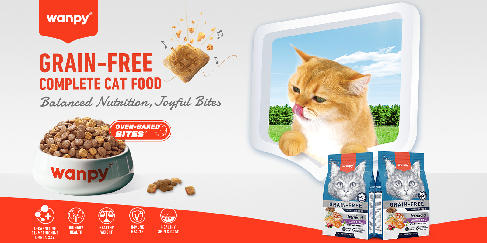 Grain-Free Sterilized Cat Food Salmon & Tuna Recipe | Wanpy
