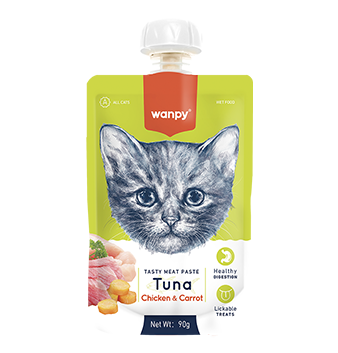 WANPY Tasty Meat Paste: Tuna + Chicken & Carrot For Cat