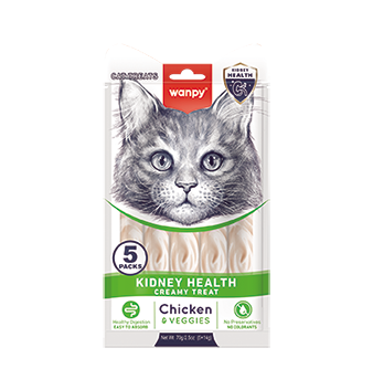 WANPY Kidney Care Creamy Treat Chicken & Veggies For Cat
