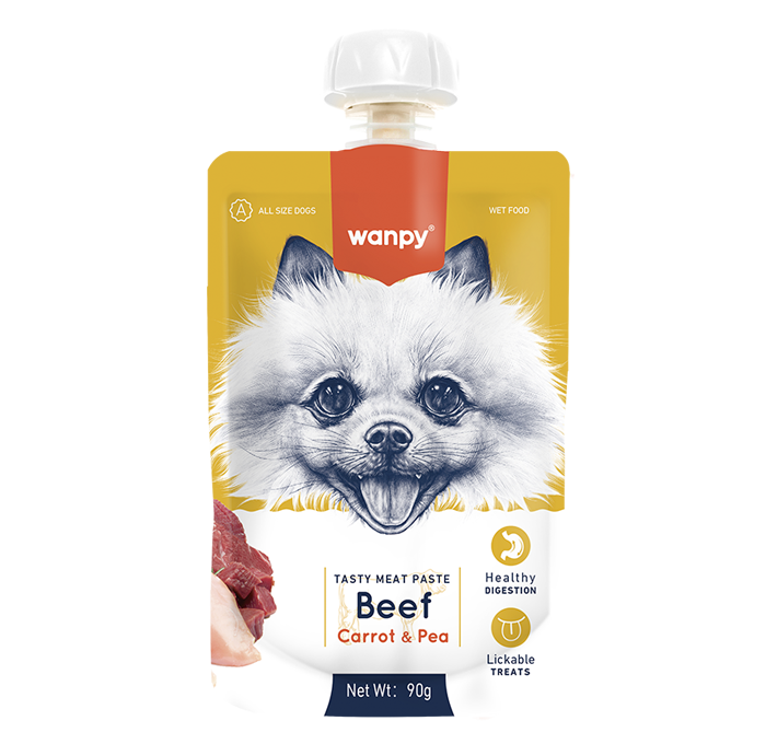 WANPY Tasty Meat Paste: Beef + Carrot & Pea For Dog
