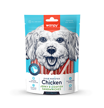 Chicken Jerky & Codfish Sandwiches