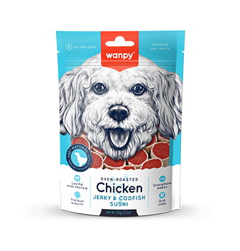 Chicken Jerky &amp; Codfish Sushi