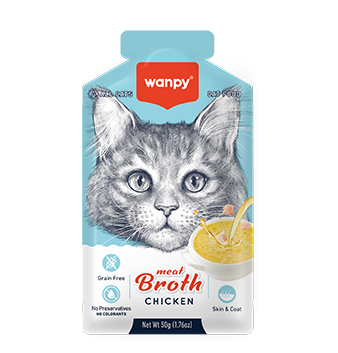 WANPY Meat Broth Chicken  For Cat