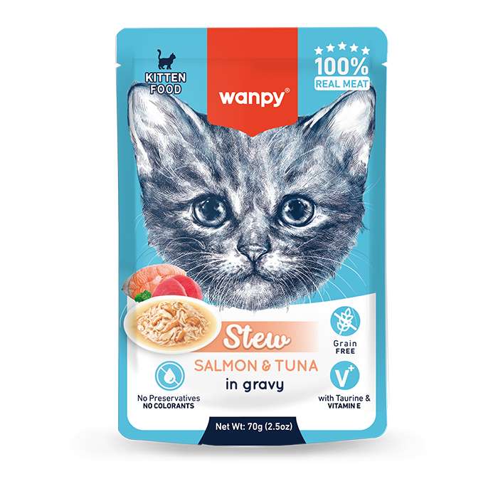 WANPY Stew Salmon & Tuna For Kitten