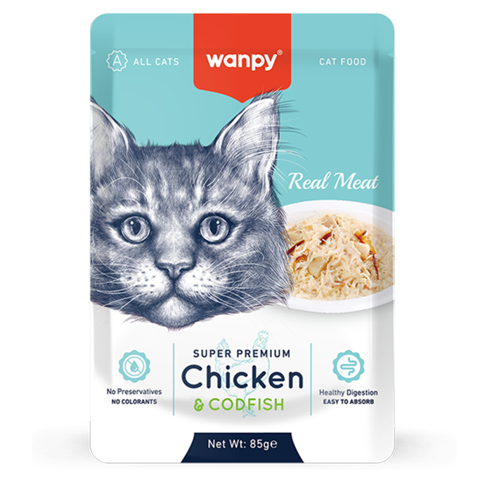 WANPY Super Premium Chicken & Codfish For Cat