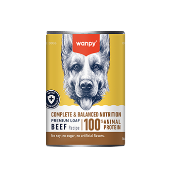 WANPY Complete And Balanced Canned Food - Beef For Dog 375G