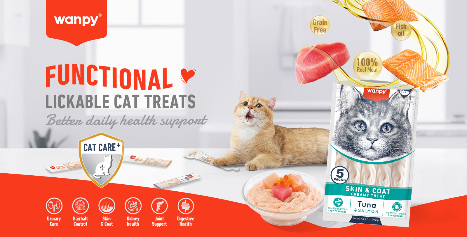 WANPY Creamy Treat For Sterilized Tuna & Cranberry