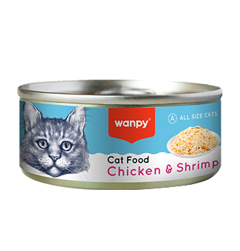 WANPY Cat Food - Chicken & Shrimp 95G