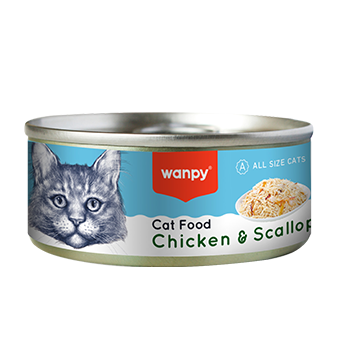 WANPY Cat Food - Chicken & Scallop 95G