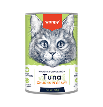 WANPY Chunks In Gravy Canned Food For Cat Tuna