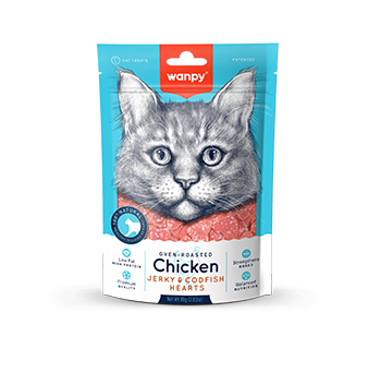 Chicken Jerky & Codfish Heart