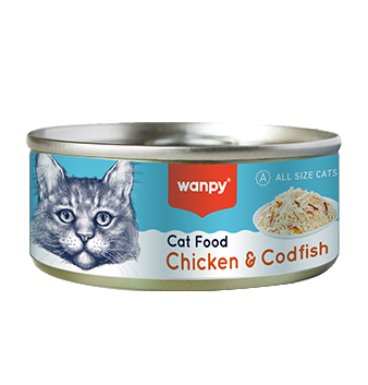 WANPY Cat Food - ChickenN & Codfish 95G