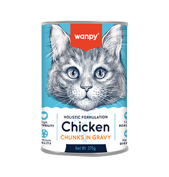 WANPY Chunks In Gravy Canned Food For Cat Chicken