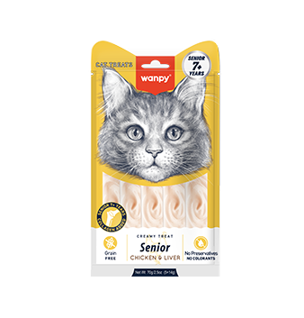 WANPY Creamy Treat For Senor 7+ Chicken & Liver