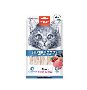WANPY Superfoods Creamy Treat For Cat Tuna With Super Berries