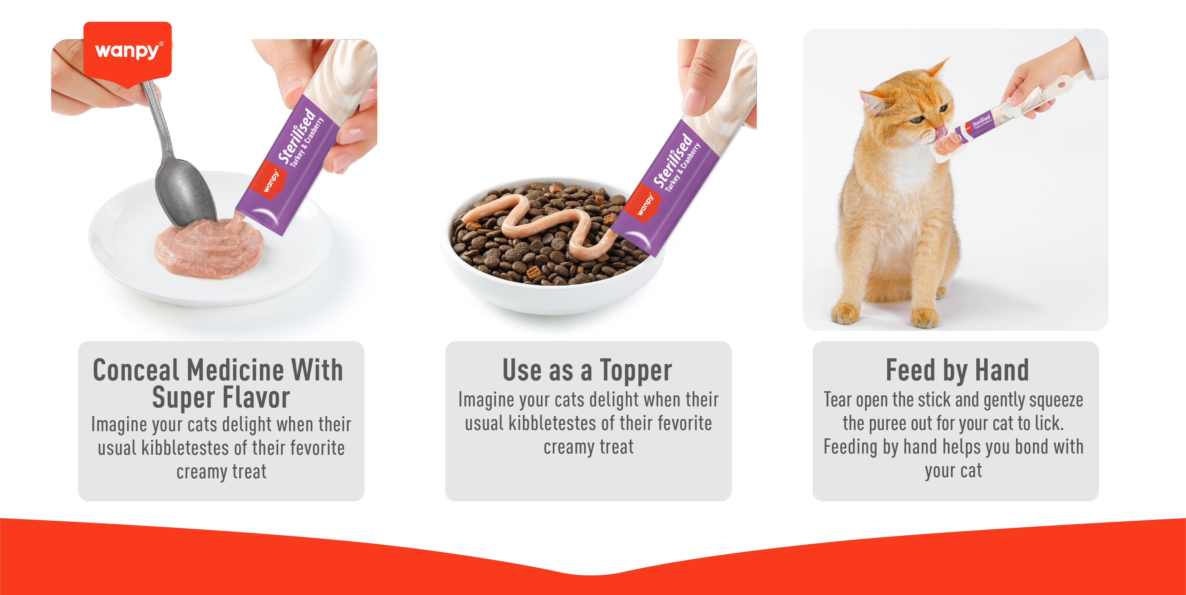 Chicken & Liver Creamy Treat for Senior Cats | Wanpy