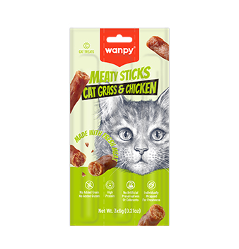 MEATY STICKS Cat Grass & Chicken Recipe