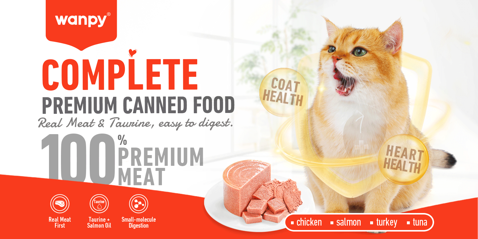 Complete Paste Canned Food Chicken for Cats | Wanpy