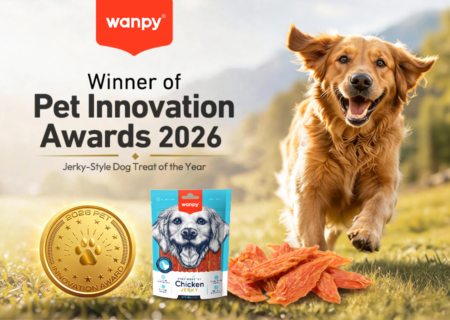 WANPY Chicken Jerky Named Winner of the 2026 Pet Innovation Awards — Jerky-Style Dog Treat of the Year