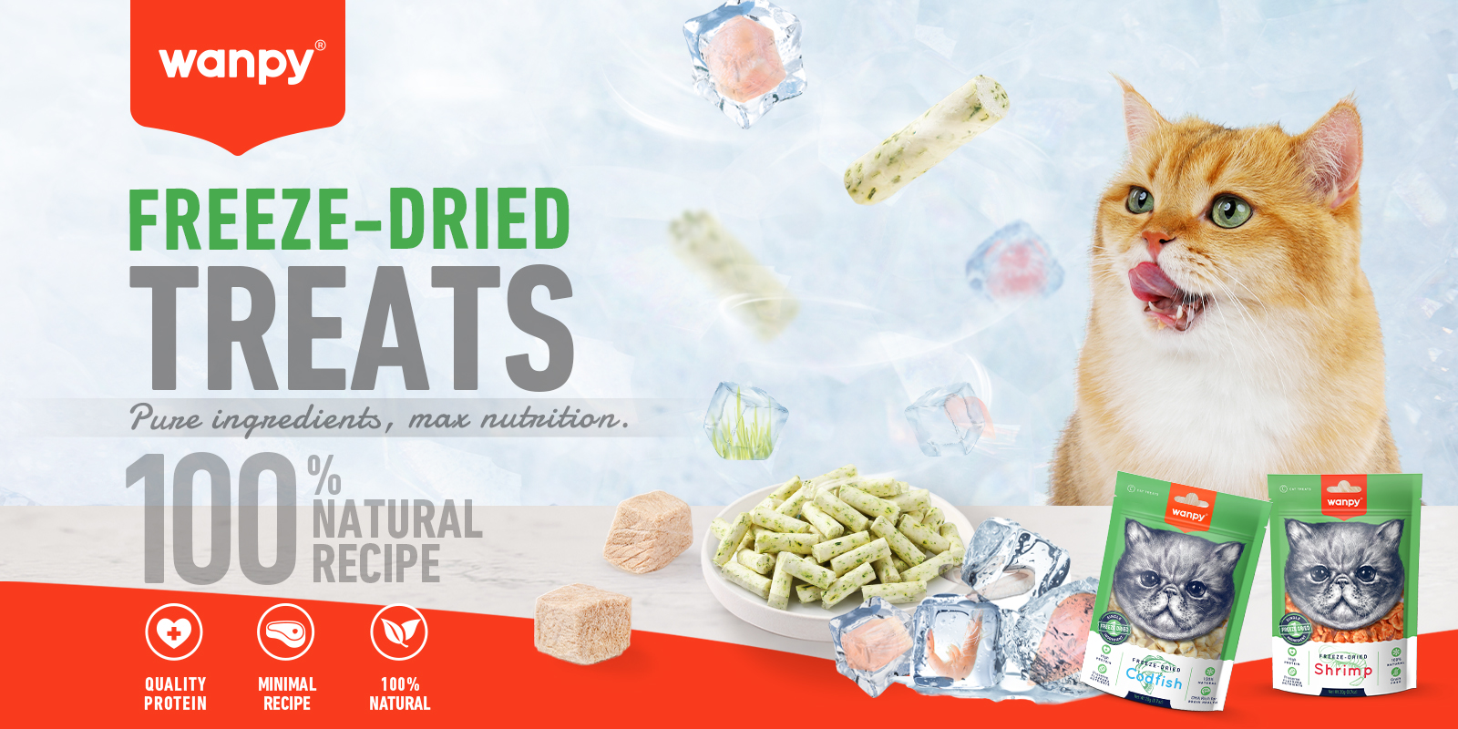 Freeze-Dried Codfish Cat Treats | Wanpy