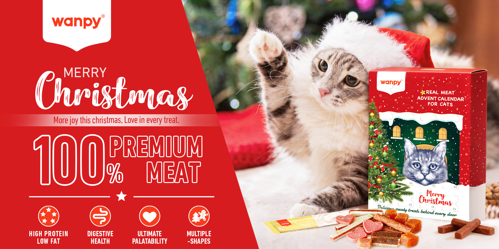 Christmas Advent Calendar for Cat | Wanpy